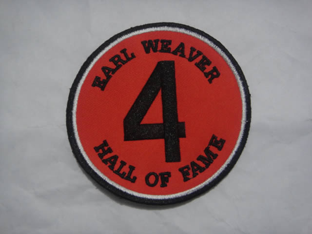 Baltimore Orioles Earl Weaver Hall Of Fame Patch