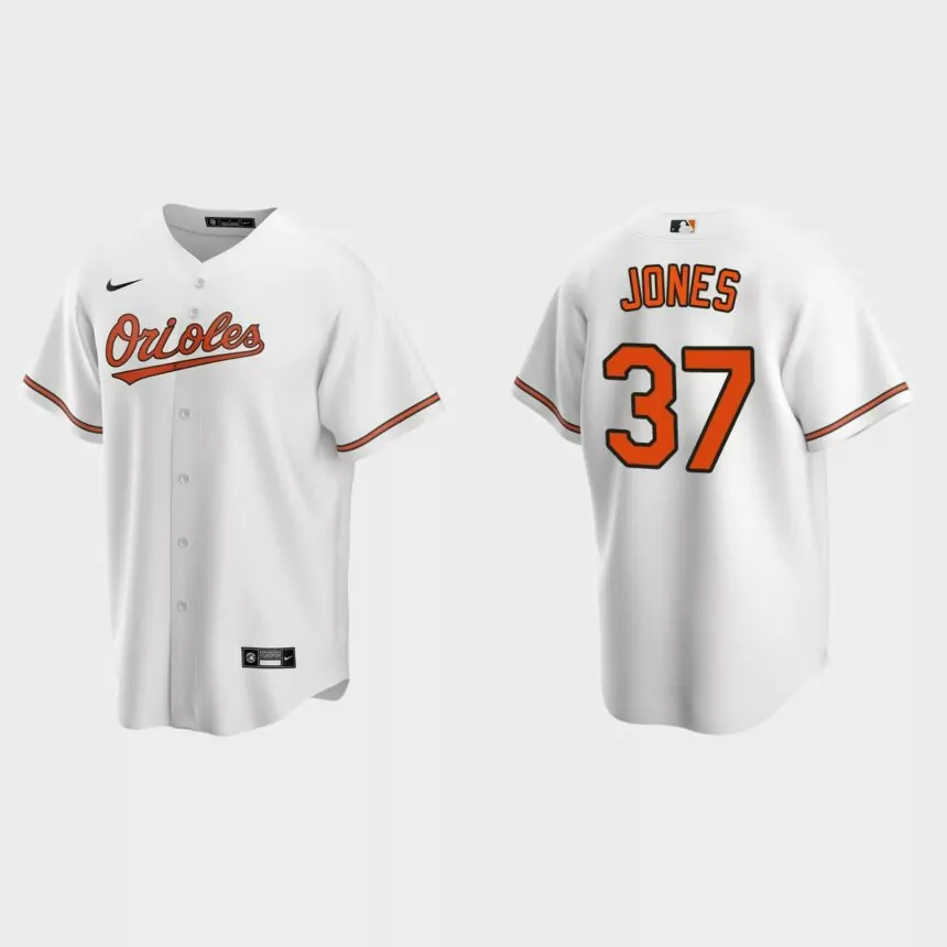 Baltimore Orioles Jahmai Jones Replica Home Jersey – White