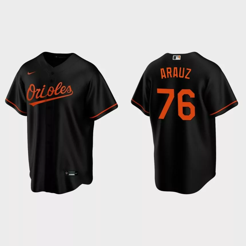 Baltimore Orioles Jonathan Arauz Replica Alternate Jersey – Black