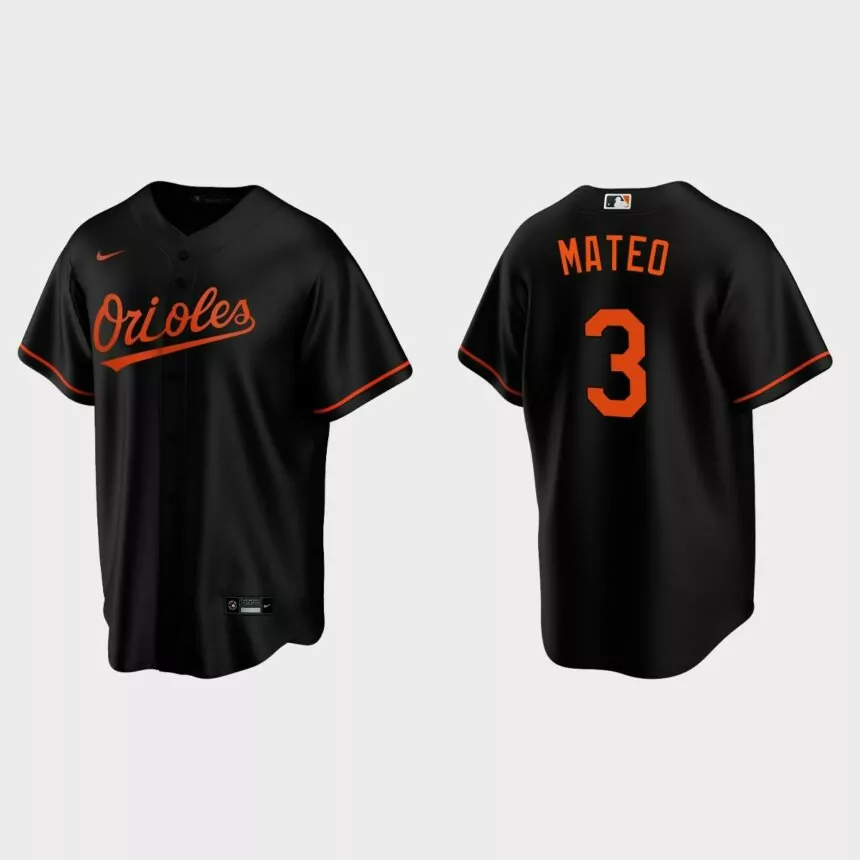 Baltimore Orioles Jorge Mateo Replica Alternate Jersey – Black