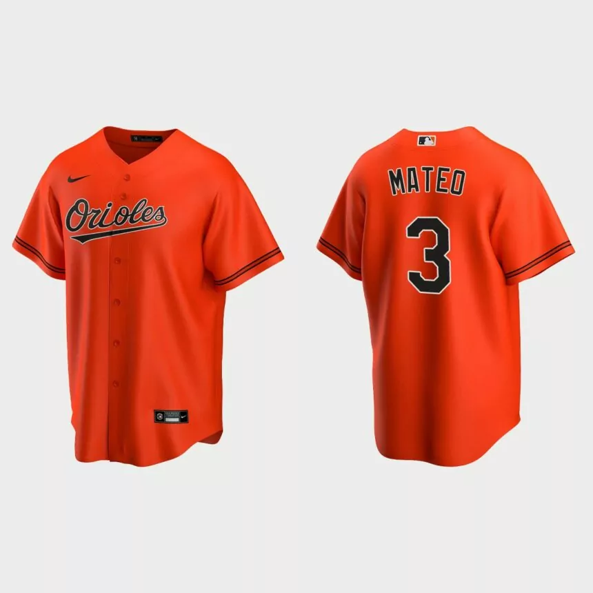 Baltimore Orioles Jorge Mateo Replica Alternate Jersey – Orange