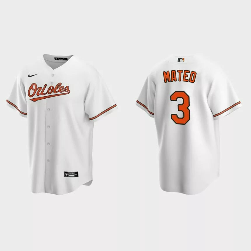 Baltimore Orioles Jorge Mateo Replica Home Jersey – White