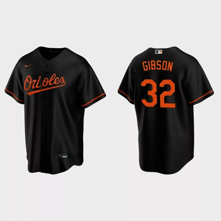 Baltimore Orioles Kyle Gibson Replica Alternate Jersey – Black
