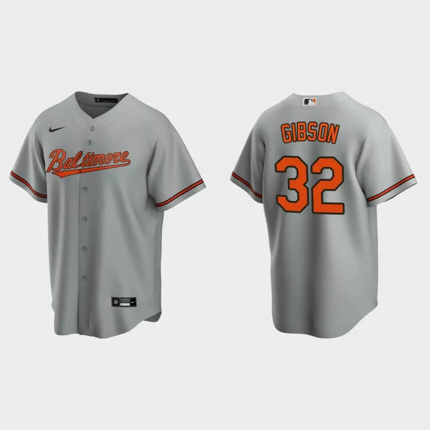 Baltimore Orioles Kyle Gibson Replica Road Jersey – Gray