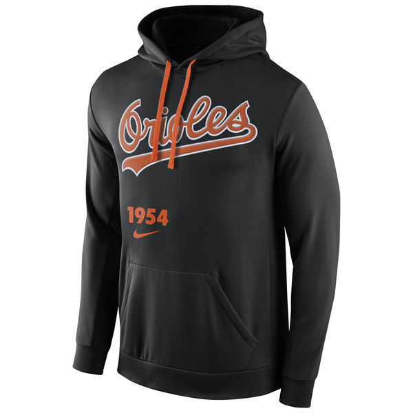 Baltimore Orioles Nike Black Cooperstown Performance Men's Pullover Hoodie