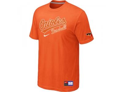 Baltimore Orioles Orange NEW Short Sleeve Practice T-Shirt