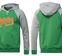Baltimore Orioles Pullover Hoodie Green & Grey