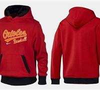 Baltimore Orioles Pullover Hoodie Red & Black
