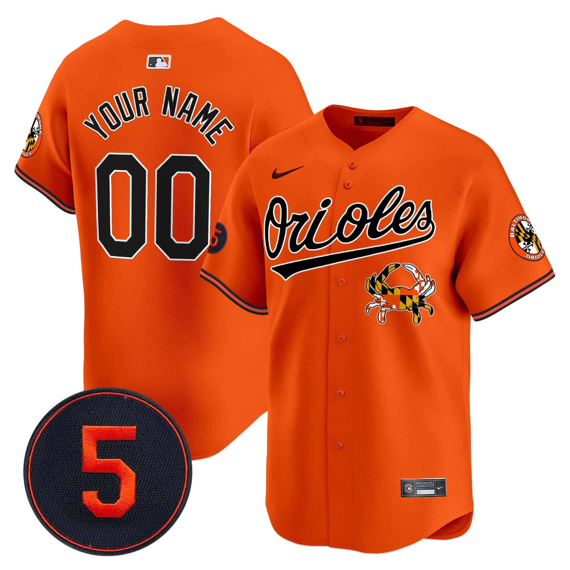 Baltimore Orioles Robinson  Patch Vapor Premier Limited Custom Jersey V9 – All Stitched