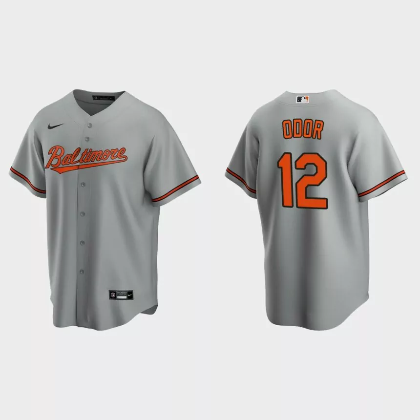 Baltimore Orioles Rougned Odor Replica Road Jersey – Gray