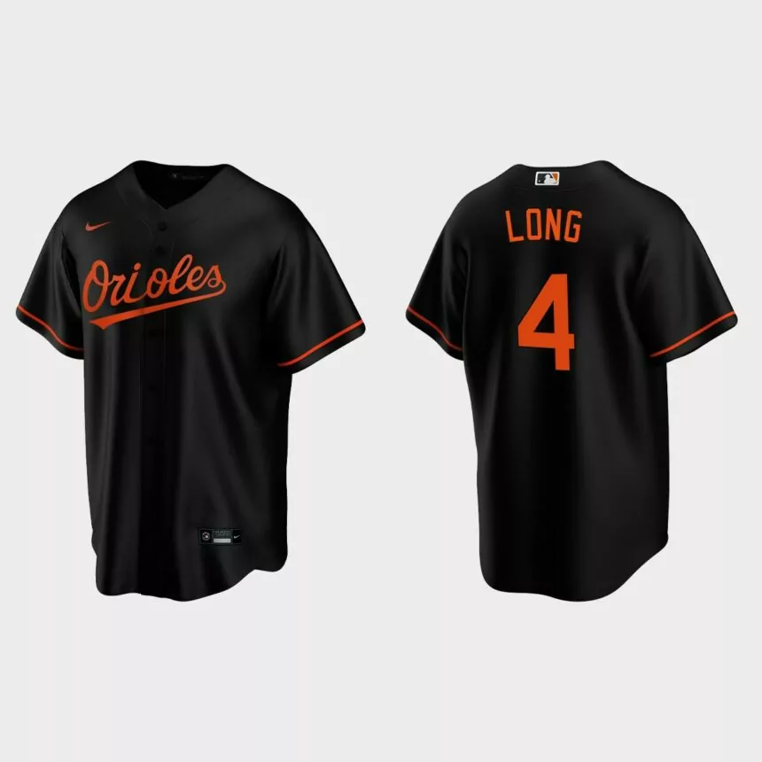 Baltimore Orioles Shed Long Jr. Replica Alternate Jersey – Black