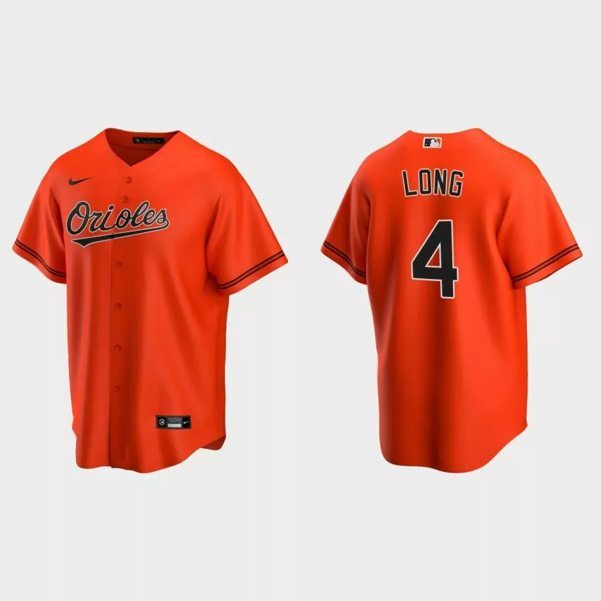 Baltimore Orioles Shed Long Jr. Replica Alternate Jersey – Orange