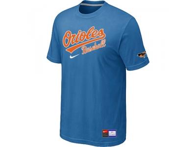 Baltimore Orioles light Blue NEW Short Sleeve Practice T-Shirt