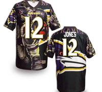 Baltimore Ravens #12 Jones Men's Stitched NFL Elite Fanatical Version Jersey (4)