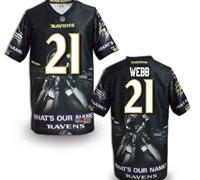 Baltimore Ravens #21 Webb Men's Stitched NFL Elite Fanatical Version Jersey (1)