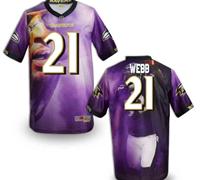 Baltimore Ravens #21 Webb Men's Stitched NFL Elite Fanatical Version Jersey (2)