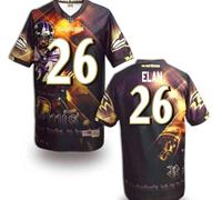 Baltimore Ravens #26 Elan Men's Stitched NFL Elite Fanatical Version Jersey (5)