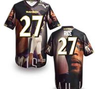 Baltimore Ravens #27 Rice Men's Stitched NFL Elite Fanatical Version Jersey (4)