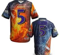 Baltimore Ravens #5 Flaccd Mens Stitched NFL Elite Fanatical Version Jersey (2)