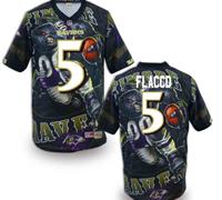 Baltimore Ravens #5 Flaccd Mens Stitched NFL Elite Fanatical Version Jersey (3)