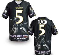 Baltimore Ravens #5 Flaccd Mens Stitched NFL Elite Fanatical Version Jersey (4)