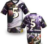 Baltimore Ravens #5 Flaccd Mens Stitched NFL Elite Fanatical Version Jersey (6)