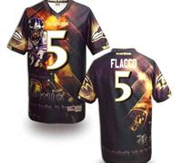 Baltimore Ravens #5 Flaccd Mens Stitched NFL Elite Fanatical Version Jersey (8)
