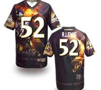 Baltimore Ravens #52 R.lewis Men's Stitched NFL Elite Fanatical Version Jersey (10)