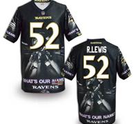 Baltimore Ravens #52 R.lewis Men's Stitched NFL Elite Fanatical Version Jersey (6)