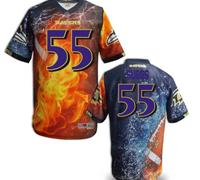 Baltimore Ravens #55 Suggs Men's Stitched NFL Elite Fanatical Version Jersey (10)