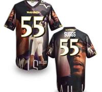 Baltimore Ravens #55 Suggs Men's Stitched NFL Elite Fanatical Version Jersey (5)