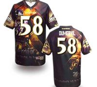 Baltimore Ravens #58 Dumervil Men's Stitched NFL Elite Fanatical Version Jersey (5)