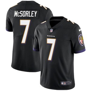 Baltimore Ravens #7 Trace McSorley Black Vapor Untouchable Limited Jersey