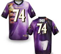 Baltimore Ravens #74 Oher Men's Stitched NFL Elite Fanatical Version Jersey (9)