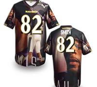 Baltimore Ravens #82 Smith Men's Stitched NFL Elite Fanatical Version Jersey (1)