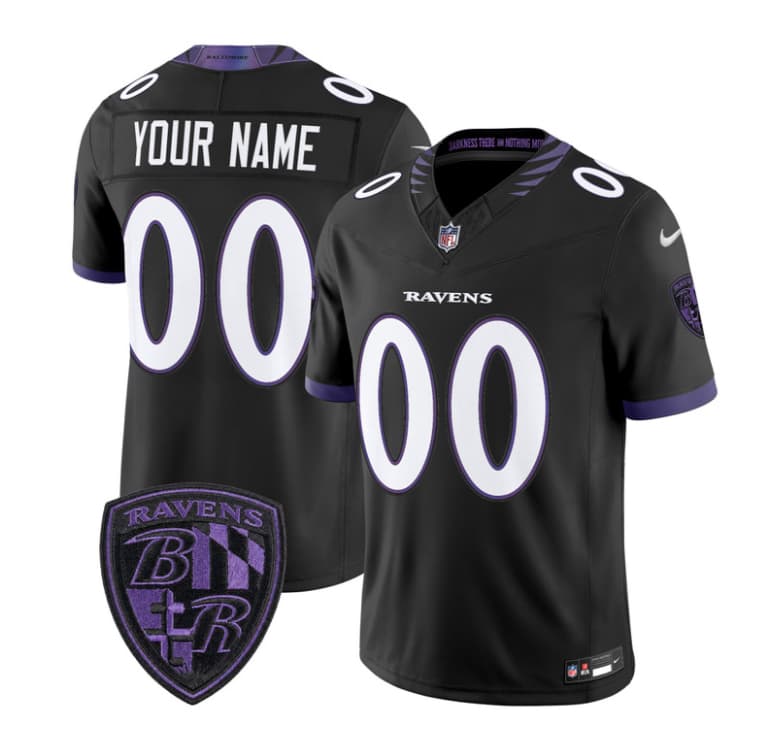 Baltimore Ravens 2026 Vapor Limited Custom Jersey   - All Stitched