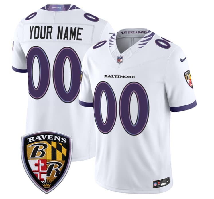 Baltimore Ravens 2026 Vapor Limited Custom Jersey - All  Stitched