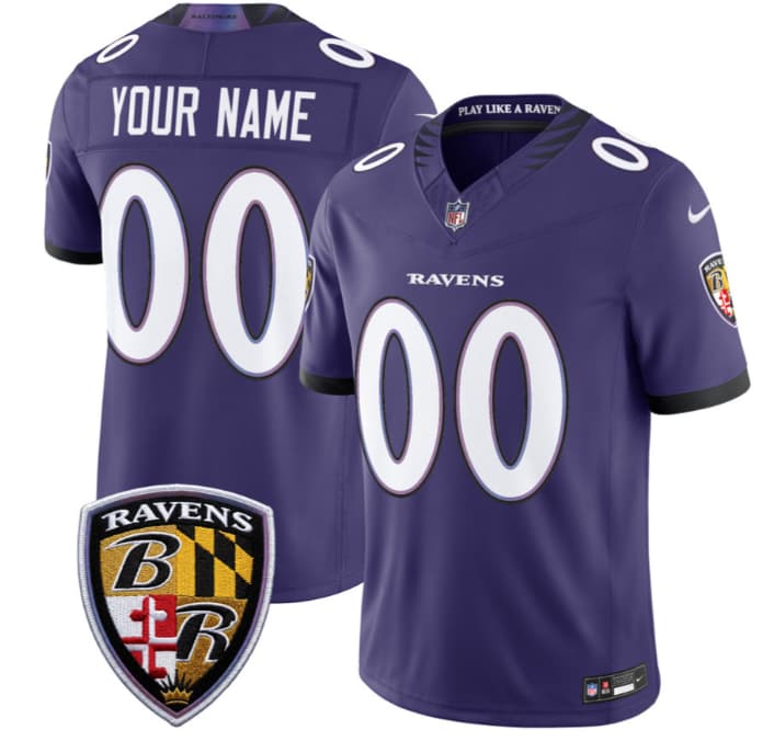 Baltimore Ravens 2026 Vapor Limited Custom Jersey - All Stitched