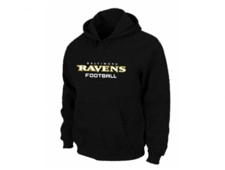 Baltimore Ravens Authentic font Pullover Hoodie Black