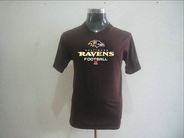 Baltimore Ravens Big & Tall Critical Victory T-Shirt Brown