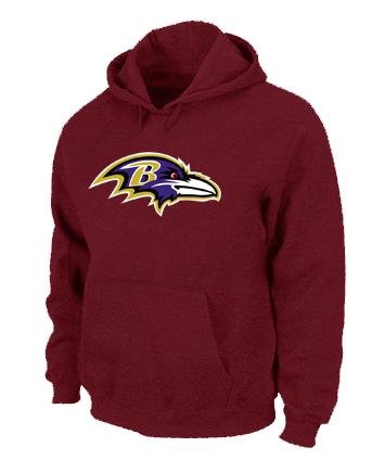 Baltimore Ravens Logo Pullover Hoodie RED