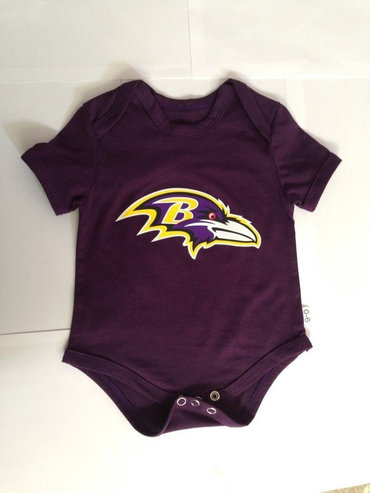 Baltimore Ravens Newborn Team Creepers - Purple