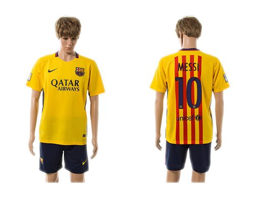 Barcelona #10 Messi Away Soccer Club Jersey
