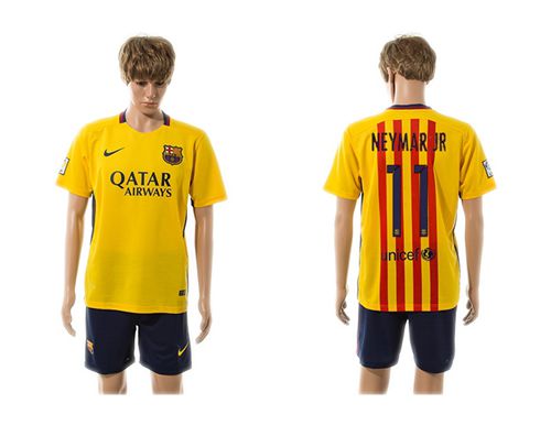 Barcelona #11 Neymar Jr Away Soccer Club Jersey