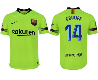 Barcelona #14 Cruijff Away Soccer Club Jersey