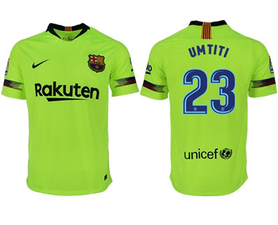 Barcelona #23 Umtiti Away Soccer Club Jersey