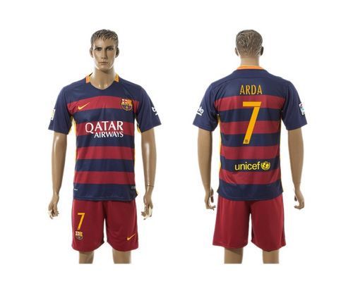 Barcelona #7 Arda Home Soccer Club Jersey