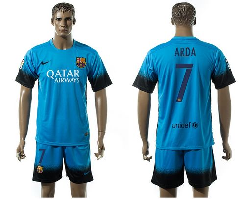 Barcelona #7 Arda SEC Away Soccer Club Jersey