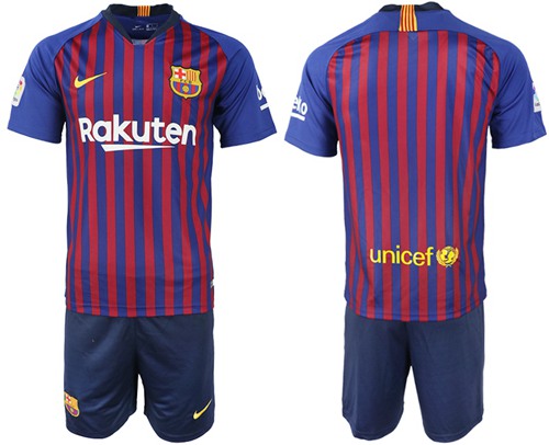 Barcelona Blank Home Soccer Club Jersey