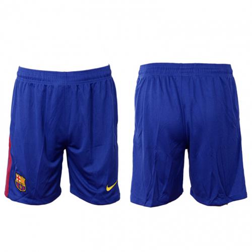 Barcelona Blank Home Soccer Shorts